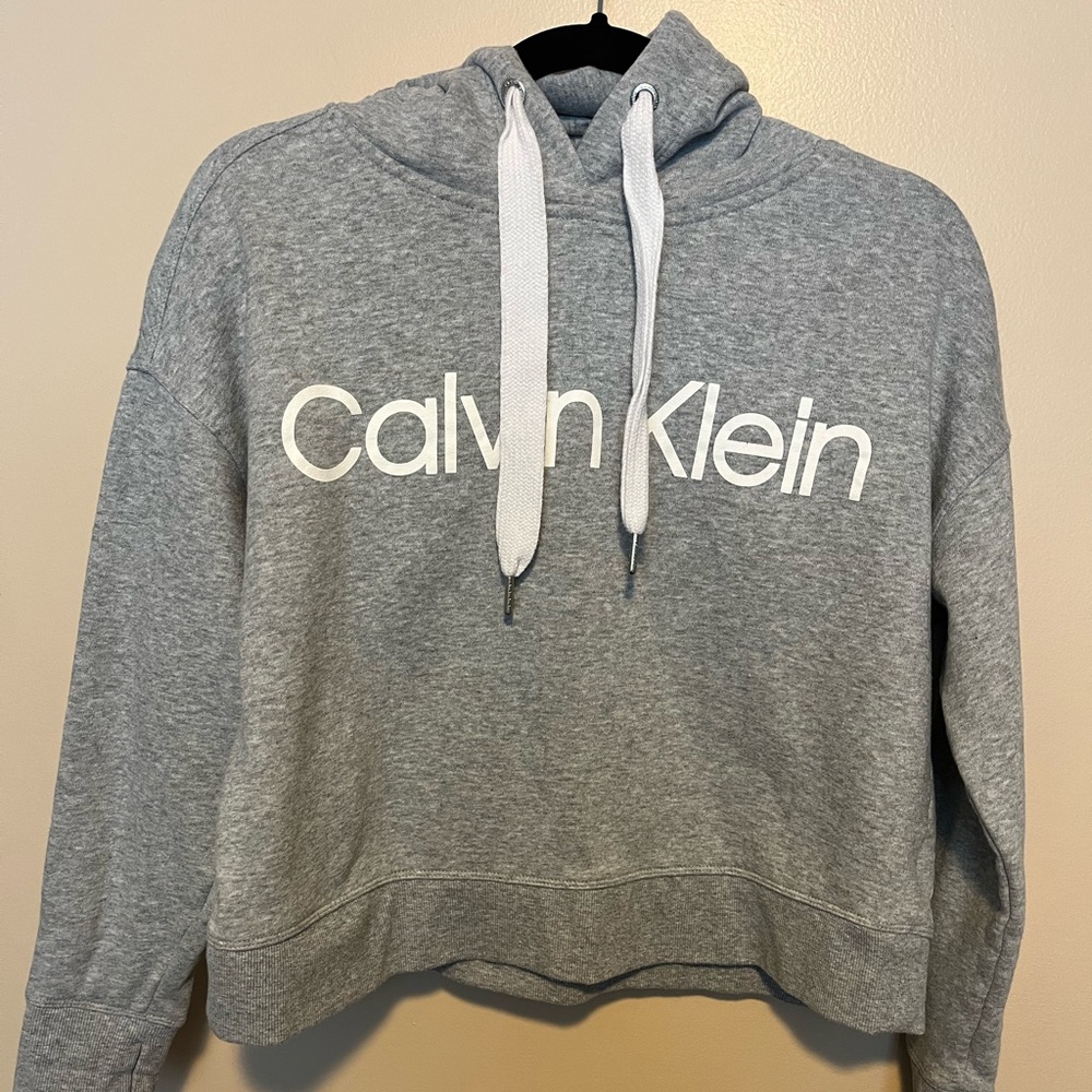 Women’s Calvin Klein Performance Pull Over Hoodie Gray Size Small. Casual Sports
